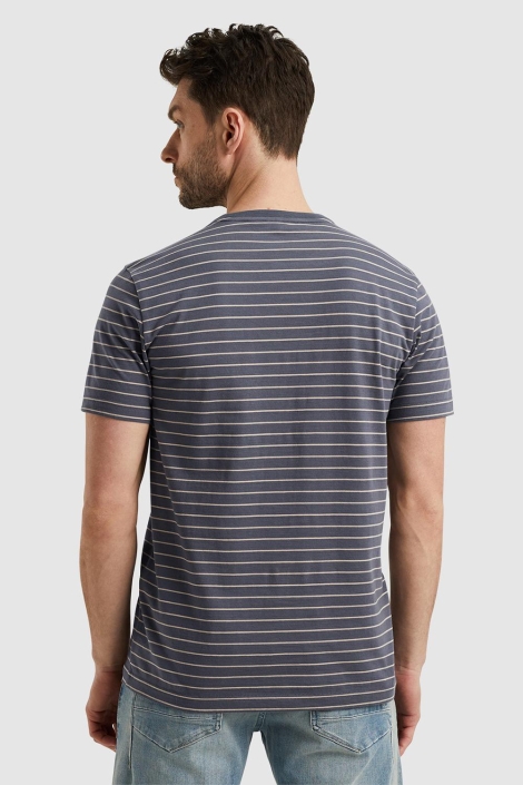 PME legend short sleeve r-neck yarn dyed stri